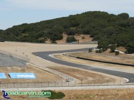 Laguna Seca - A Look Back - Exit Turn 9 Now: The exit of current turn 9 and entrance to turn 10 at Mazda Laguna Seca Raceway.